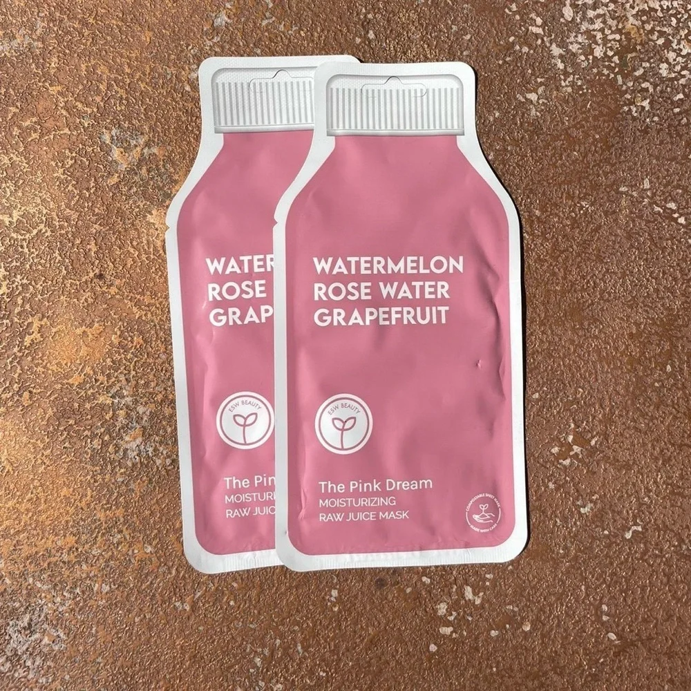 ESW The Pink Dream Moisturizing Raw Juice Mask / comes with 2 / retail $5 each